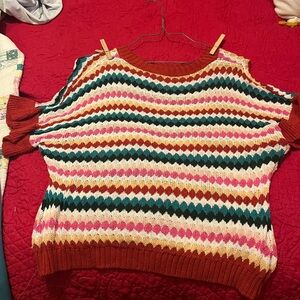 Colorful Striped Women's Sweater